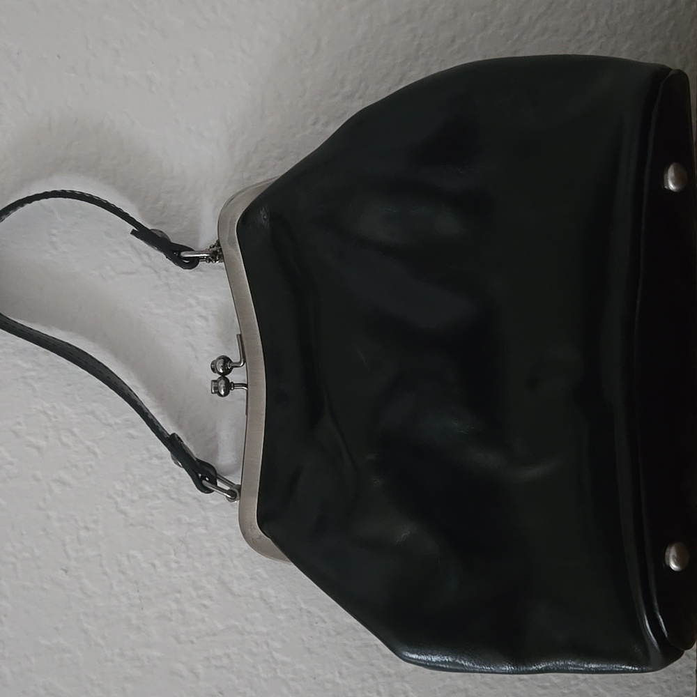 Patricia Nash Black Leather Handbag